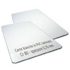 Carta plastica bianca laminata in PVC CR 80 – Spessore 0,76 mm
